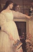 James Abbot McNeill Whistler Symphony on White No 2 Little White Girl (nn03) Sweden oil painting artist